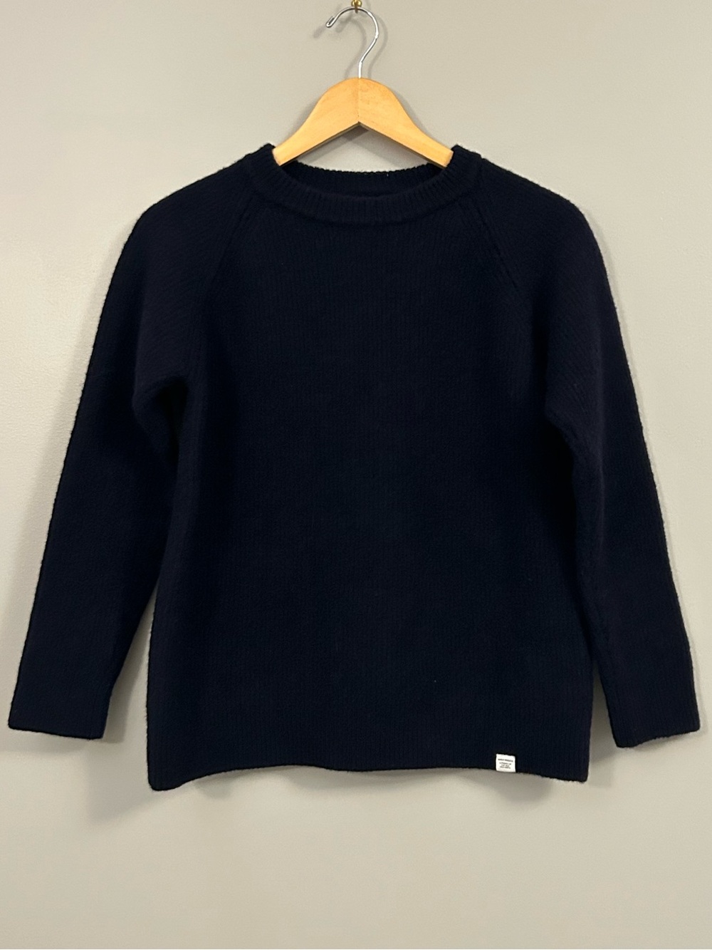 Norse Projects Roald Cotton Wool Women's Dark Navy Crewneck Sweater Medium